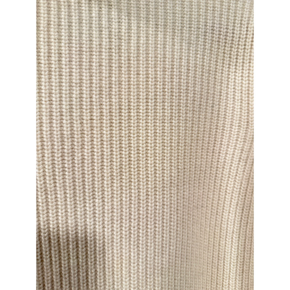 Jenni Kayne S Oversized 100% Cashmere Fisherman $575 Turtleneck Sweater Ivory - Picture 10 of 14